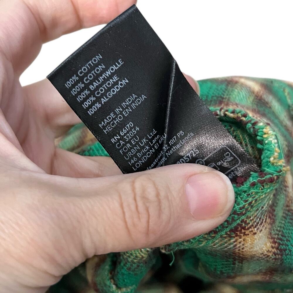 BDG Urban Outfitters Brixton Flannel Shirt Large Button Down Oversized Plaid - Picture 8 of 8